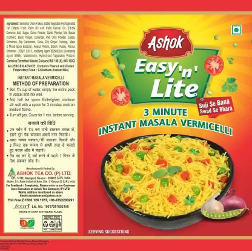 Ashok Easy'n'Lite Masala Vermicelli (Pack of 4, 6 and 12)