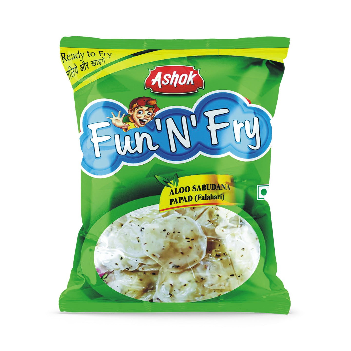Ashok Fun-N-Fry Aloo Sabudana Falahari Papad(Pack of 10)