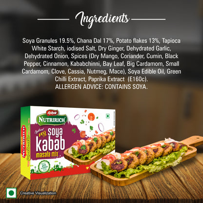 Ashok Nutririch Veg Kabab Masala Mix,200g (Pack of 2)