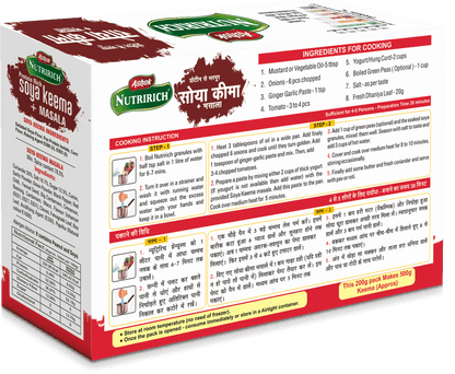 Ashok Nutririch Soya Keema With Keema Masala ,200g (Pack of 2)