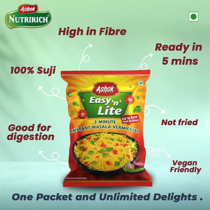 Ashok Easy'n'Lite Masala Vermicelli (Pack of 4, 6 and 12)