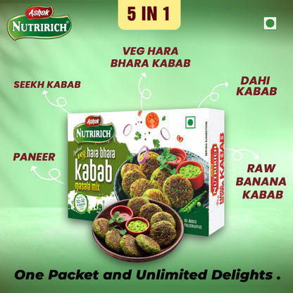 Ashok Nutririch Hara-Bhara Kabab Masala Mix 100g (Pack of 2)