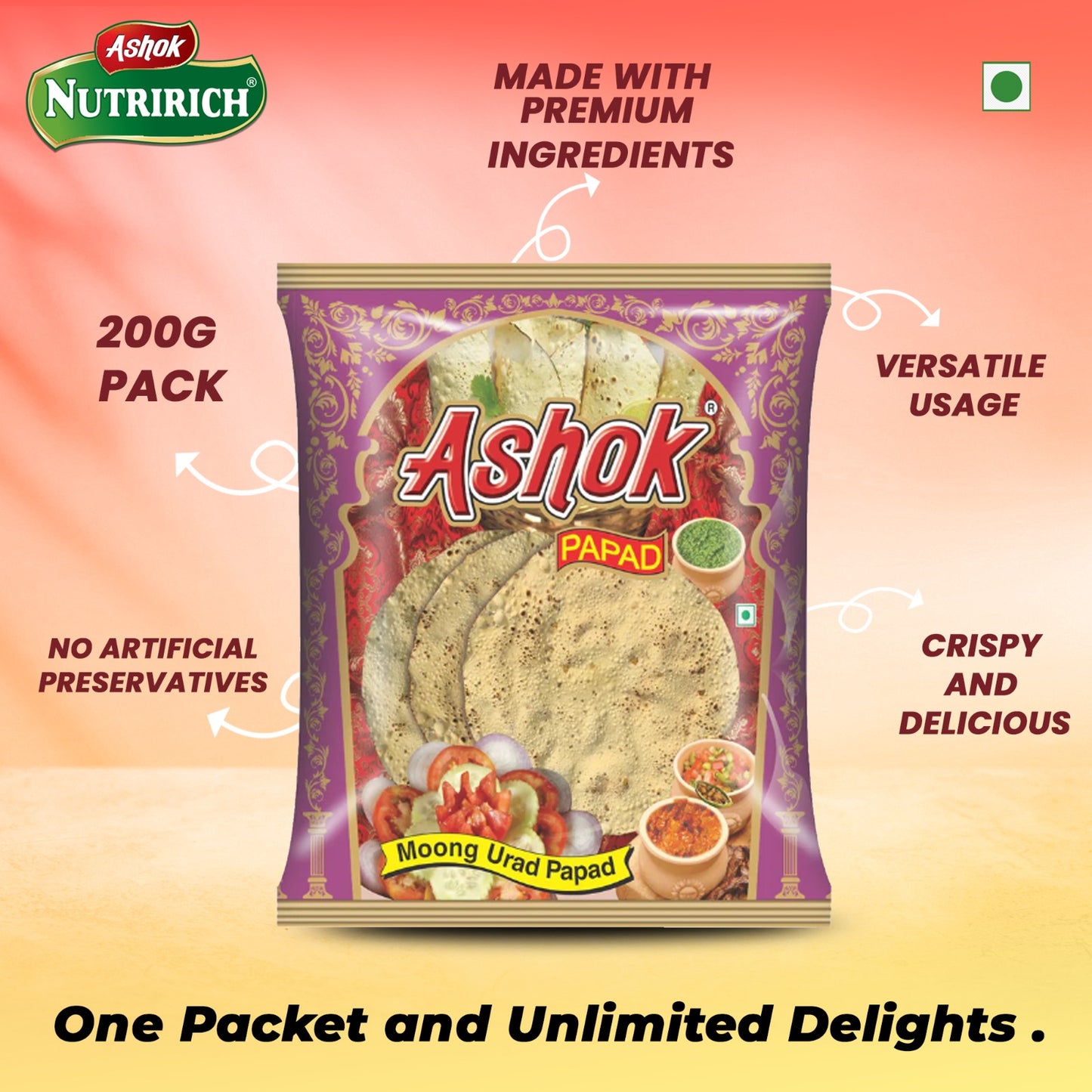 Ashok Special Small Papad 200g
