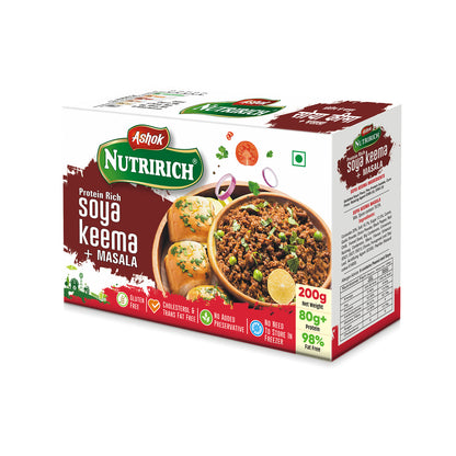 Ashok Nutririch Soya Keema With Keema Masala ,200g (Pack of 2)