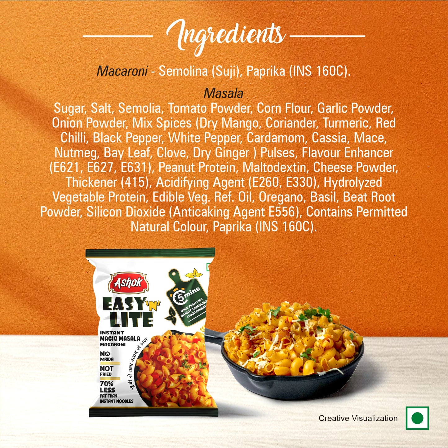 Easy'n'Lite Combo Pack , Mast Masala Macaroni & Magic Masala Macaroni 65g (Buy 6 get 6 free)