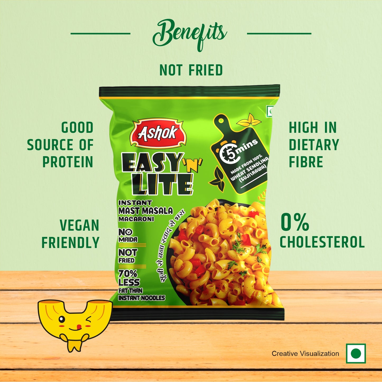 Easy'n'Lite Combo Pack , Mast Masala Macaroni & Magic Masala Macaroni 65g (Buy 6 get 6 free)