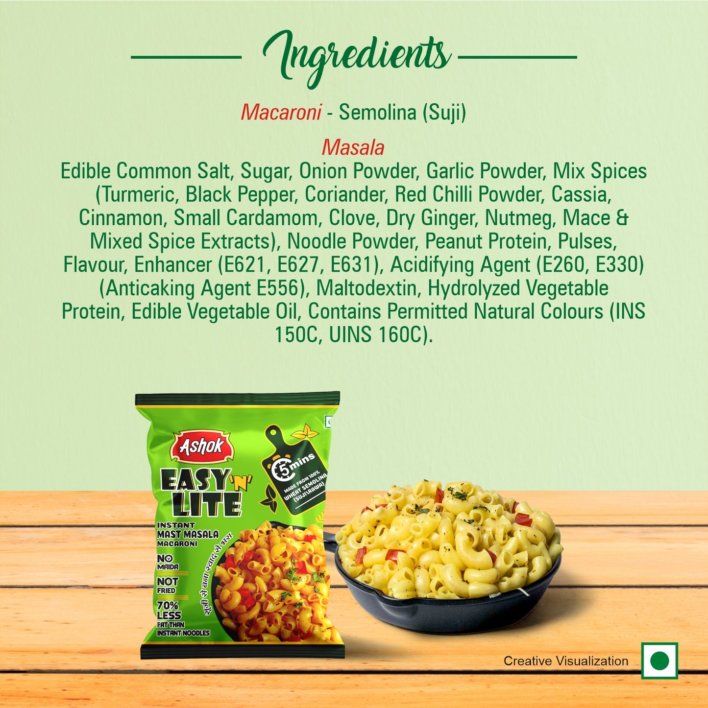 Easy'n'Lite Combo Pack , Mast Masala Macaroni & Magic Masala Macaroni 65g (Buy 6 get 6 free)